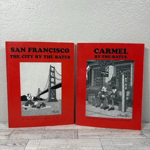 Carmel By-The-Bates & San Francisco SIGNED Book Bill Bates Vintage - Picture 1 of 12